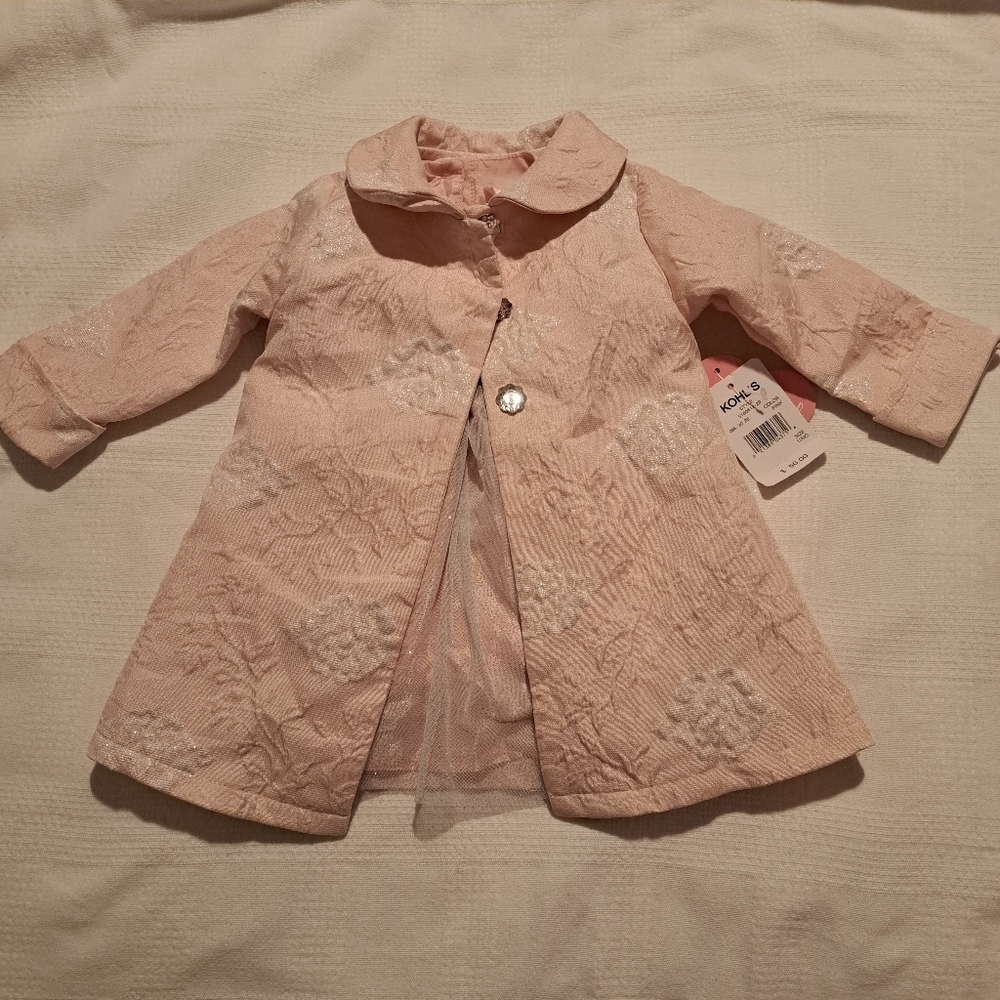 Kohl's girls size 12 months pink dress & jacket, New